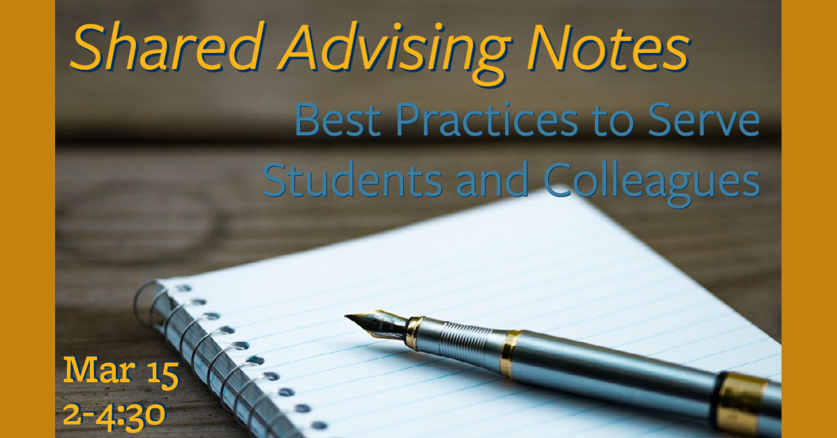 Shared Advising Notes Announcement