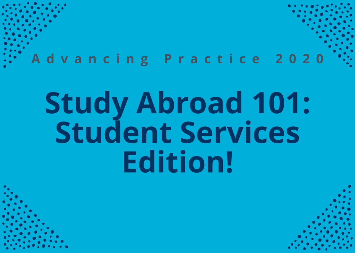 Study Abroad 101: Student Services Edition!